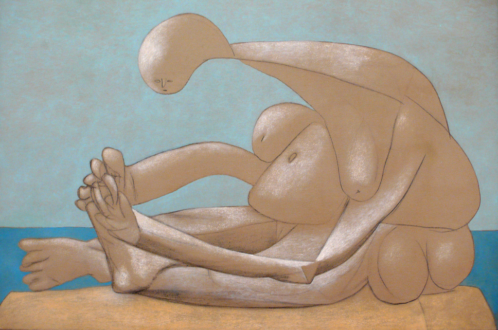 Femme-assise-sur-la-plage-1937-Picasso