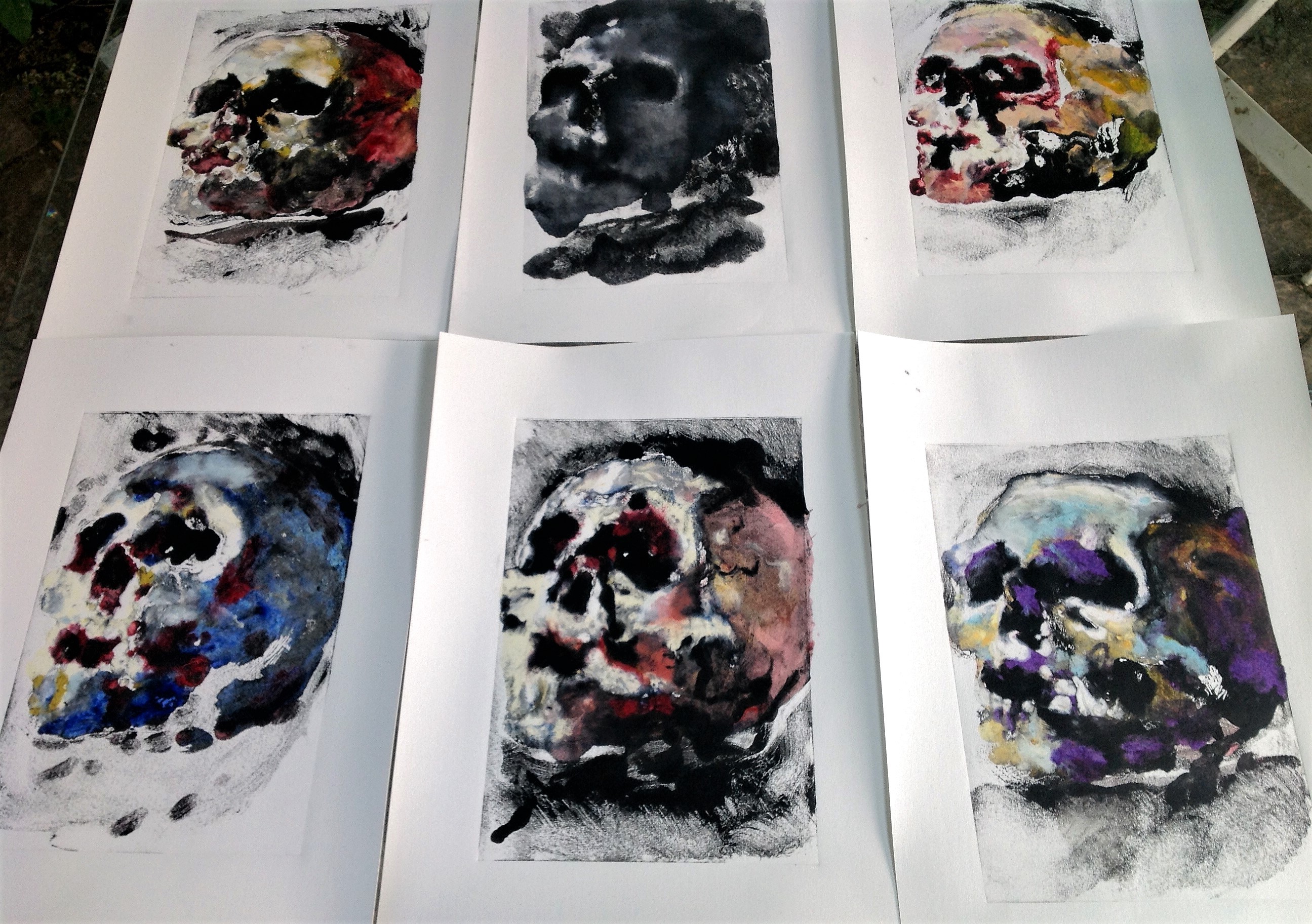 monotypes Peggy Viallat