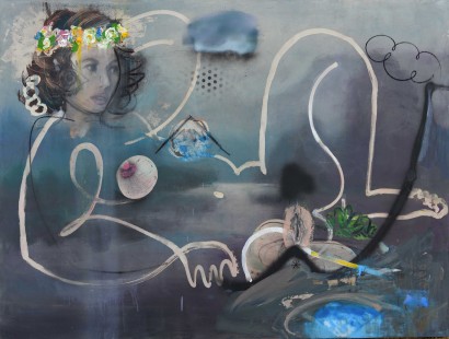 Dame nature, 2017, huile sur toile,, 115X150 cm