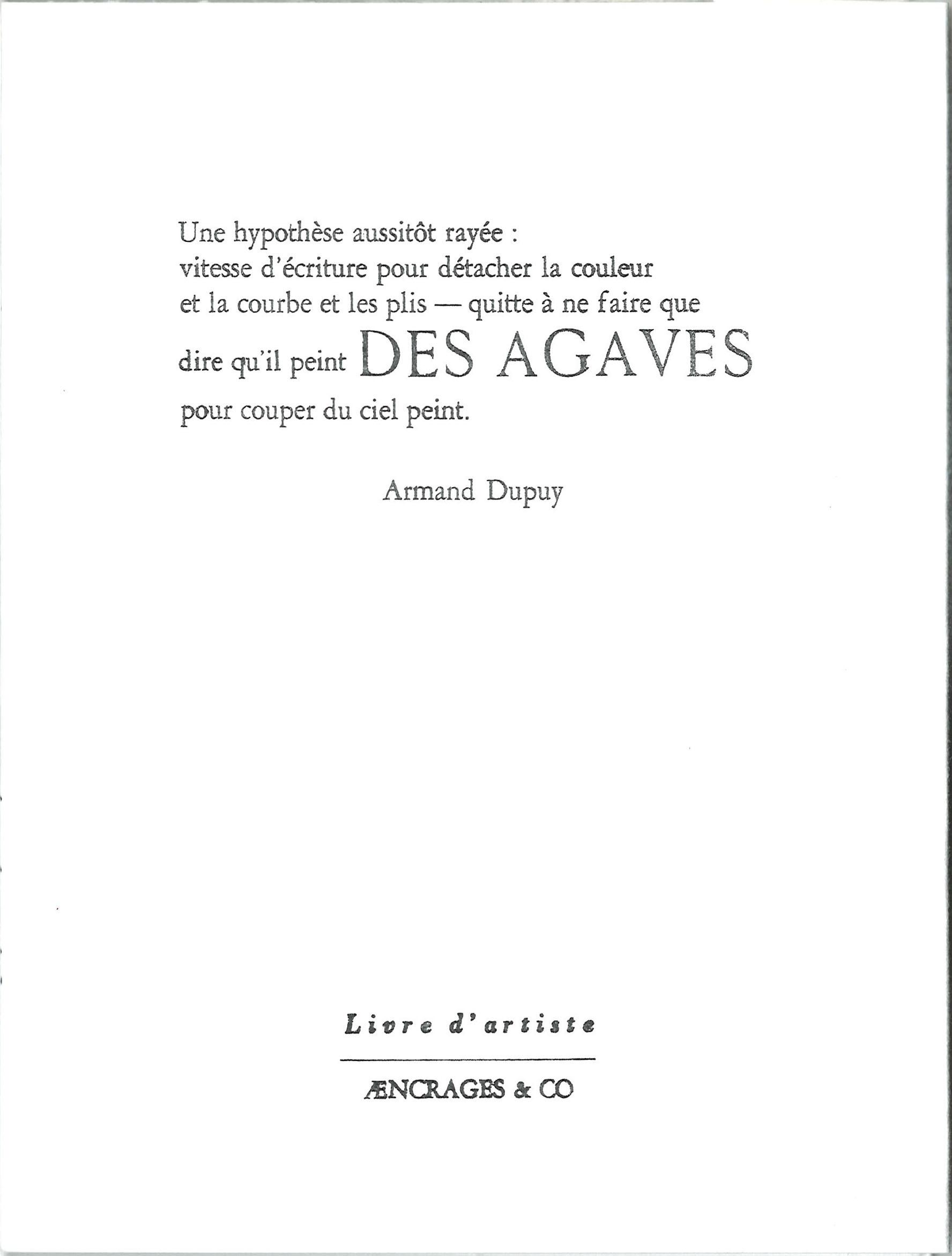Des agaves