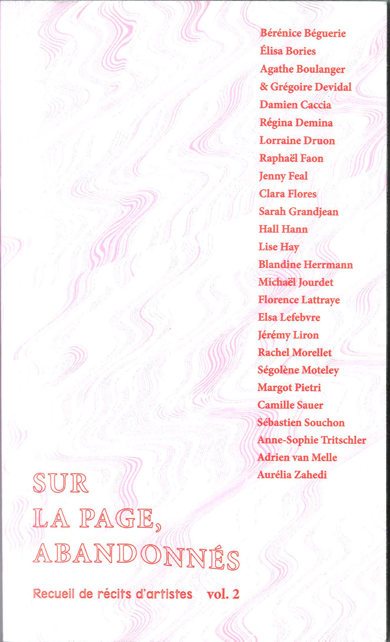 Sur la page, abandonnés