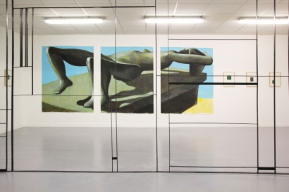 vue exposition Figures à l'Angle, espace d'art à La Roche sur Foron, 2016.